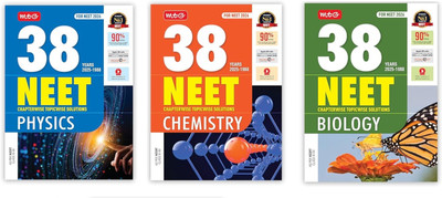 Combo MTG 38 Years NEET Previous Year Solved Question Papers Physics, Chemistry & Biology PYQs Chapterwise Topicwise Solutions For 2025-2026 Exam (Set of 3 Books)(Paperback, MTG Board) Combo MTG 38 Years NEET Previous Year Solved Question Papers Physics, Chemistry & Biology PYQs Chapterwise Topicwise Solutions For 2025-2026 Exam (Set of 3 Books)(Paperback, MTG Board)