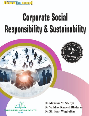 Corporate Social Responsibility & Sustainability(Paperback, Dr. Vaibhav Ramesh Bhalerao , Dr. Mayur Subhash Punde, Dr. Shrikant Waghulkar)