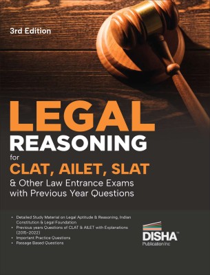 Legal Reasoning for CLAT, AILET, SLAT & Other Law Entrance Exams with Previous Year Questions 3rd Edition | Legal Aptitude/ Awareness for 2023 Law Exams(Paperback, Disha Experts)