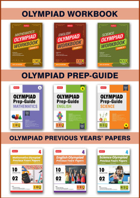 MTG Class-4 Mathematics, Science & English (IMO-NSO-IEO) Olympiad Workbook, Prep-Guide & Previous Years Papers (PYQs) - SOF Olympiad Books For 2025-26 Exam (Set of 9 Books)(Paperback, MTG Editorial Board)
