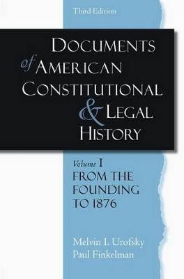 Documents of American Constitutional and Legal History(English, Paperback, Urofsky)