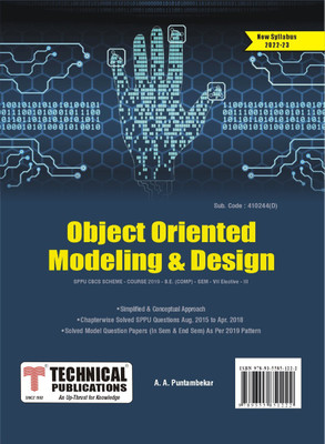 Object Oriented Modeling and Design for SPPU 19 Course (BE - SEM VII -COMP) - Elective III - 410244(D)(Paperback, A. A. Puntambekar)