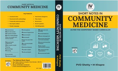 Short Notes in Community Medicine, 4th Edition, As Per The Competency Based Curriculum Medical Textbook(Paperback, PVD SHETTY, M KHAPRE)