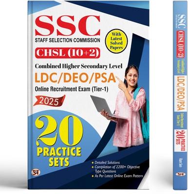 SSC CHSL (10+2) Combined Higher Secondary Level LDC/DEO/PSA Online Recruitment Exam 2025 (TIER-1) 20 Practice Sets With Latest Solved Paper(Paperback, Team Prabhat)