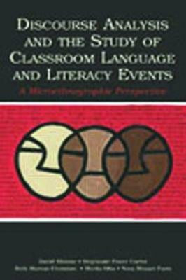 Discourse Analysis and the Study of Classroom Language and Literacy Events(English, Paperback, Bloome David)