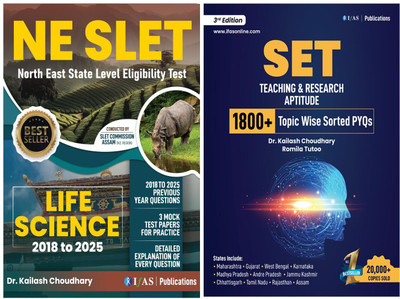 NE SLET Life Science Book and SET Paper 1  - 2025 | Previous Year Solved Papers (2018–2025) with 3 Mock Test | Topic wise Sorted with Detailed Solutions | Best Seller Previous Year Practice Question Book for North East State Level Eligibility Test Life Science Exams in India | IFAS Publications(Pape