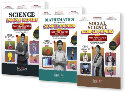 Educart CBSE Class 10 Sample Papers Bundle - Science, Mathematics Standard & Social Science 2023-24 (Introducing Revision Maps and Past Year Papers) 2024(Paperback, Sanjiv Pandey | Prashant Kirad | Mansi Sharma | Gaurav Suthar | Digraj Singh Rajput | Educart)