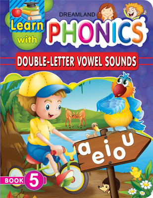 Learn With Phonics Book - 5  - Double-Letter Vowel Sounds | Early Reading Workbook for Kids Age 4–10 with Fun Activities, Write & Learn Pages & Colourful Pictures to Build Reading Skills(English, Paperback, unknown)