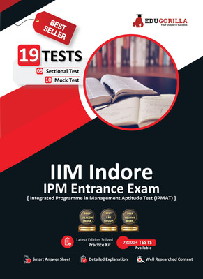 IIM-Indore IPM (Integrated Programme in Management) Entrance Exam  - 2024 | 10 Mock Tests and 9 Sectional Tests (1300 Solved Questions) with Free Access to Online Tests(English, Paperback, Edugorilla)