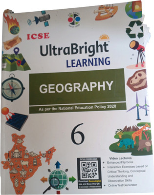 Icse Ultra Bright learning geography 6(Pepper back, Dr bina biswas)
