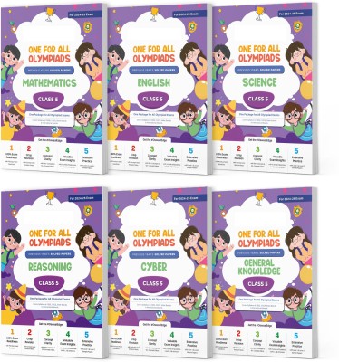 Oswaal One For All Olympiad Previous Years' Solved Papers Class 5 (Set of 6 Books) Maths, English, Science, Reasoning, Cyber & General Knowledge (For 2024-25 Exam)(Product Bundle, Oswaal Editorial Board)