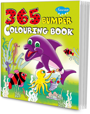 365 Bumper Colouring Book(English, Paperback, Manoj Pub. Ed. Borad)