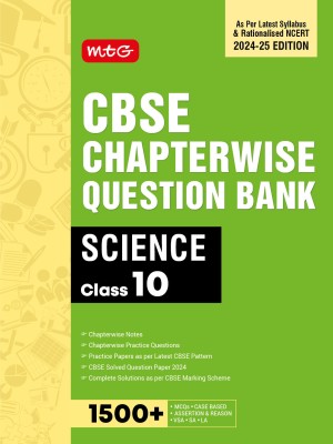 MTG CBSE Class 10 Chapterwise Question Bank Science For 2025 Board Exam | As Per Latest CBSE Syllabus & Rationalised NCERT Pattern(Paperback, MTG Editorial Board)