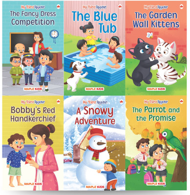 Story Books for Kids - Second Reader (Illustrated) (Set of 6 Books) (Hindi) - Phonic stories(Paperback, Maple Press)