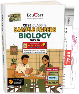 Educart CBSE Sample Paper Class 12 2025-26 – Biology (Based on latest CBSE Sample Papers Released on 30-07-25) For 2026 Board Exam(Paperback, Educart)