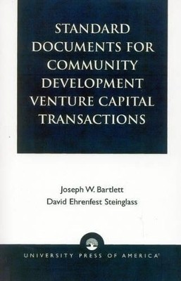 Standard Documents for Community Development Venture Capital Transactions(English, Paperback, Bartlett Joseph W.)