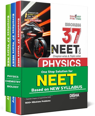 Errorless 37 Years Nta Neet (Ug) Chapter-Wise & Topic-Wise Physics, Chemistry & Biology Solved Papers (2024 - 1988) with Value Added Notes- New Syllabus Pyqs Question Bank for 2025 Exam(English, Paperback, unknown)