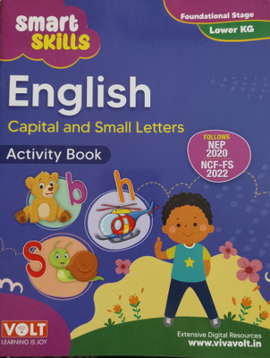 Smart Skills English Capital and Small Letters Activity Book Lower KG(Paperback, VivaVolt Learning)