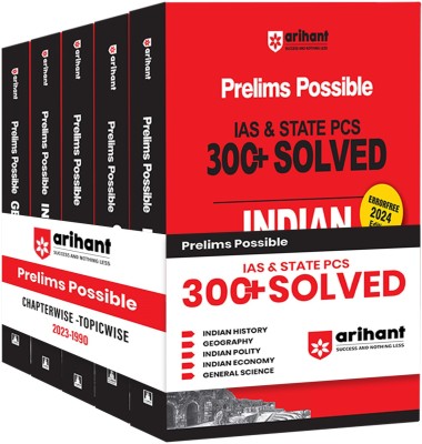 Arihant Prelims Possible IAS and State Pcs Examinations 300+ Solved Chapterwise Topicwise (1990-2023) Indian Polity, Indian Economy, General Science, Indian History, Geography India & World(English, Paperback, Kumar Narendra)