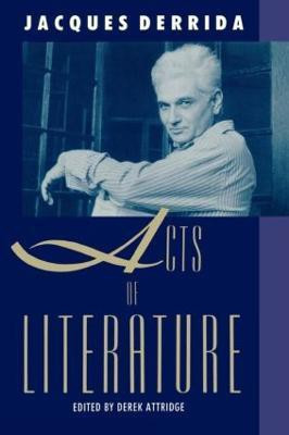 Acts of Literature(English, Paperback, Derrida Jacques)