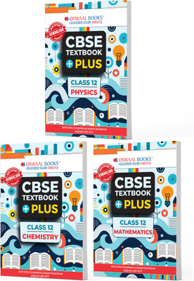 Oswaal CBSE Textbook Plus for Physics, Chemistry & Mathematics Class 12 (Set of 3 Books) For 2026 Exam(Product Bundle, Oswaal Editorial Board)