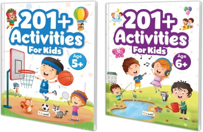 201+ Activities for Kids for Age 5 and 6+ : Learning activity book, Fun Activities and Exercises For Children, Early Learning activities for Children, Mazes, Spot the differences, Matching games, Patterns, Brain games, Hide and seek, Word search, Rhymes, Puzzle, All about me, Join the dots | Pack of