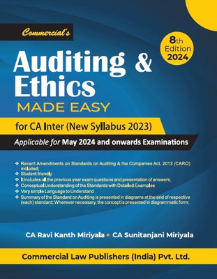 Auditing and Ethics Made Easy for CA Inter (New Syllabus 2023)(Paperback, Commercial's)