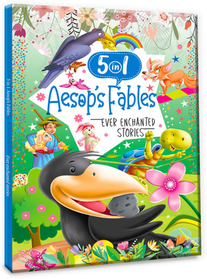 Ever Enchanted Stories: 5 in 1 Aesop's Fables - A Captivating Interactive Children's Learning Book of Timeless Tales for Early Development [Hardcover](Paperback, Hellofriend Books)