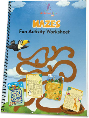Ambition Kids Mazes Fun Activity Book for Kids | Puzzle Challenges & Brain Games | Early Learning Workbook for Ages 3 to 6 Years | Problem-Solving, Focus & Logical Thinking Skills [Spiral-bound] [Aug 31, 2025] Ambition Kids(Spiral Binding, Ambition Kids)