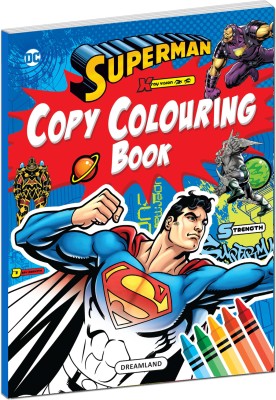 Superman Copy Colouring Book(English, Paperback, Dreamland Publications)