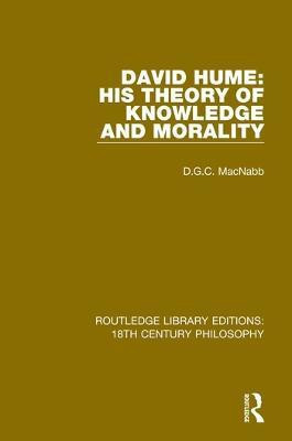 David Hume: His Theory of Knowledge and Morality(English, Paperback, MacNabb D.G.C.)