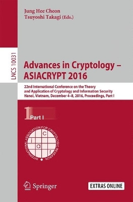Advances in Cryptology - ASIACRYPT 2016(English, Paperback, unknown)