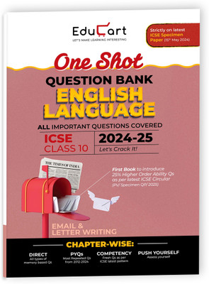 (OLD) Educart ICSE Class 10 English Language One Shot Question Bank 2025 for 2024-25 Exam(English, Paperback, unknown)