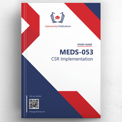 MEDS-053: CSR Implementation (IGNOU Study Guide Book)(Paperback, Anpreet)