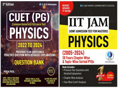 IIT JAM Physics and CUET PG Physics combo Book  - Previous Year and Practice Questions with Detailed Solutions - Chapter Wise and Topic wise Sorted Questions with 3 Mock Test | IFAS(Paperback, IFAS Publications)