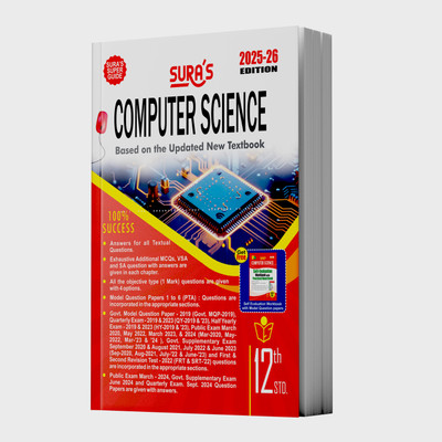 SURA`S 12th Standard Computer Science Guide in English Medium 2025-26 Latest Updated Edition(Paperback, A PANEL OF AUTHORS)