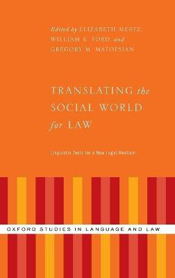 Translating the Social World for Law(English, Hardcover, unknown)