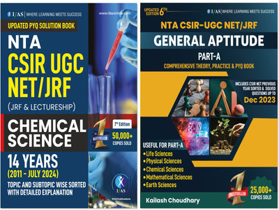 CSIR NET Chemical Science Chemistry And General Aptitude Combo PYQ Books  - (2011- July 2024) Previous Year Questions with Detailed Solutions | Best Book for CSIR NET Chemistry Exam(Paperback, IFAS Publications)