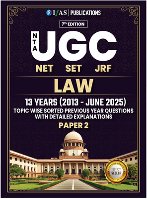 UGC Net Law Pyq Book  - 2025 | Previous Year Solved Papers (2013 – 2025 June) Topic-Wise with Detailed Solutions | Bestseller PYQ Book for NTA UGC NET/JRF/SET Law | IFAS Publications(English, Hardcover, unknown)