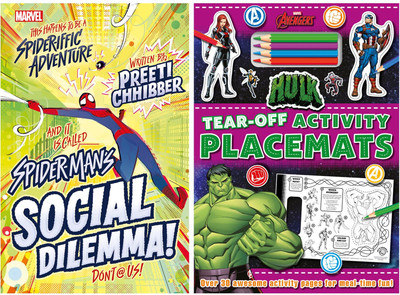 Marvel Fun Pack of 2 Activity book Set of Hulk & Spider Man(Paperback, Parragon)