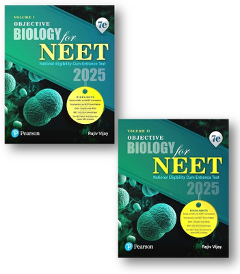 Objective Biology for NEET - Vol - 1 & 2 (Set Of 2 Books ) | Based on NMC and NCERT Curriculums | 9500+ Chapter-wise MCQs | NEET (UG) 2024 Solved Paper | 7th Edition(Paperback, Dr. Rajiv Vijay)
