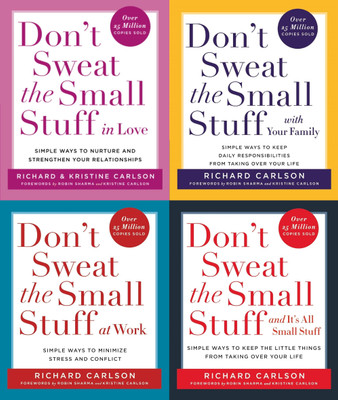 Don't Sweat The Small Stuff in Love + Don't Sweat the Small Stuff with Your Family + Don't Sweat the Small Stuff at Work + Don't Sweat the Small Stuff and It's All Small Stuff(Paperback, Richard Carlson) Don't Sweat The Small Stuff in Love + Don't Sweat the Small Stuff with Your Family + Don't Sweat the Small Stuff at Work + Don't Sweat the Small Stuff and It's All Small Stuff(Paperback, Richard Carlson)