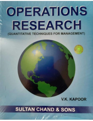 Operations research v.k kapoor(Paperback, V.k kapoor)