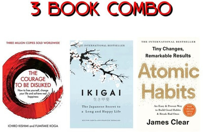 3 Book combo Atomic Habits, Ikigai and The courage to be Disliked (3 Book Combo)(Paperback, JMD BOOKS)
