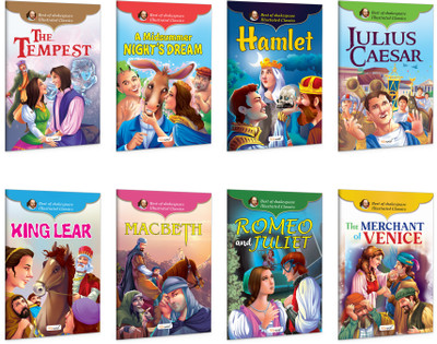 Illustrated Classic Collection of Shakespeare -Timeless Plays for Young Readers :-Romeo and Juliet, King Lear, Hamlet and more -Story Books for Toddlers, Early Learning Books for Kids| Pack of 8 books(Paperback, GOWOO) Illustrated Classic Collection of Shakespeare -Timeless Plays for Young Readers :-Romeo and Juliet, King Lear, Hamlet and more -Story Books for Toddlers, Early Learning Books for Kids| Pack of 8 books(Paperback, GOWOO)