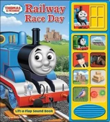 Thomas & Friends: Railway Race Day Lift-a-Flap Sound Book(English, Board book, PI Kids)