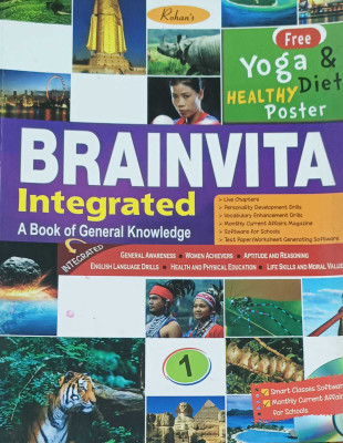 BRAINVITA INTEGRATED A BOOK OF GENERAL KNOWLEDGE CLASS 1(kolkata, ROHAN BOOK COMPANY PVT.LTD.)