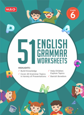 MTG 51 English Grammar Worksheets Class 6 – Grammar Work books to practice English concepts in interactive way (Based on CBSE/NCERT)(Paperback, MTG Editorial Board)