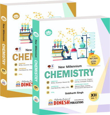 DINESH Publications' New Millennium CHEMISTRY Class 12 (Your Companion of Chemistry Class 12) (2023-2024 Session) (3 volumes)(Paperback, Siddharth Singh)