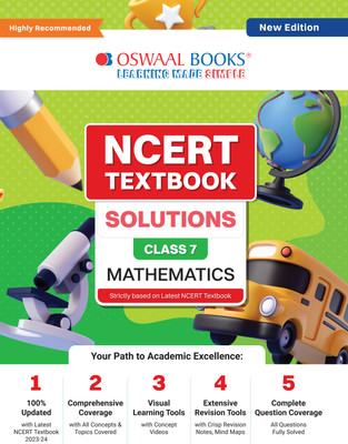 Oswaal NCERT Textbook Solution Class 7 Mathematics| For 2024 Exam(Paperback, Oswaal Editorial Board)